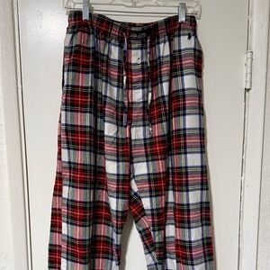Mens Medium 100% Cotton Polo Ralph Lauren Flannel Plaid Pajama Pants